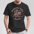 Wrangling Feral Children Cowgirl Mom Western Mother T-Shirt Personalized Gifts
