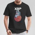 Xrpかわいい月の男暗号通貨電話トレーダー Tシャツ 面白い贈り物