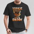 Yorkie Daddyヨーキー パパ 父の日 お父さん スウィート・ヨークシャー・テリア Tシャツ 面白い贈り物