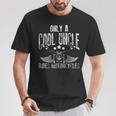 Zio Biker Moto Motorsport Papà Padre Nipote Nipote Maglietta Regalos divertidos