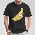 うさまるバナナまる ダークカラー Tシャツ 面白い贈り物