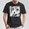 かわいいアヘ顔 アニメ 女の子 オタクウィーブ ラブ ビッグアイズ ドリップ Tシャツ 面白い贈り物