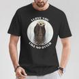 かわいいラッコ 言って I Love You Like No Otter私はあなたを愛しています Tシャツ 面白い贈り物