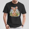 かわいい花カンガルー。 Tシャツ 面白い贈り物