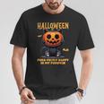 かわいい黒猫ハロウィン衣装カボチャデザインマスク面白い Tシャツ 面白い贈り物