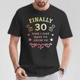 ついに30歳になった今は大人になるしかない ヴィンテージ 30歳の誕生日 Tシャツ 面白い贈り物