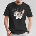 ねこシャーパステル三毛猫ver Tシャツ 面白い贈り物