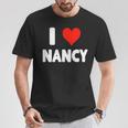 アイラブナンシー-ハート Tシャツ 面白い贈り物