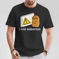アイ・イート・アスベスト・ファニー・カーズ・チキン・ナゲット・ミーム Tシャツ 面白い贈り物