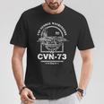 アメリカ海軍航空母艦 Cvn-73 ジョージ・ワシントン Uss George Washington Tシャツ 面白い贈り物