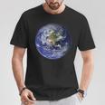 アースプラネット 地球 北米 平球 宇宙雲 Tシャツ 面白い贈り物