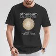イーサリアム ミリオネール ローディング プリー・ホドル ファニー Eth 20 コイン Tシャツ 面白い贈り物