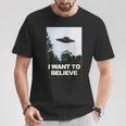 エイリアン Ufo ハンターシャツ I Want To Believe Tシャツ 面白い贈り物