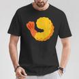 エビフライ エビの天ぷら 海老 コスチューム Tシャツ 面白い贈り物