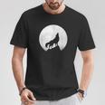 オオカミの遠吠え ライトローンウルフ Tシャツ 面白い贈り物