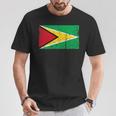 ガイアナ国旗グラフィック メンズ レディース キッズ Tシャツ 面白い贈り物