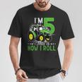 キッズ I Am 5 This Is How I Roll One Years Old Tractor 5歳の誕生日 Tシャツ 面白い贈り物