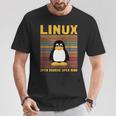 メンズ コンピューター オタク Linux ルートペンギン タックス 言葉 ギフト Tシャツ 面白い贈り物
