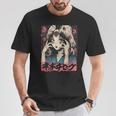ゴス グランジ 鬼 アニメ 少女 ワイフ ホラー オルト 美学 Tシャツ 面白い贈り物