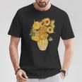 ゴッホ ひまわり 美的アート 鍬 絵画 グラフィック Tシャツ 面白い贈り物