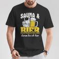サウナとビールサウナ ウェルネスサウナ Tシャツ 面白い贈り物