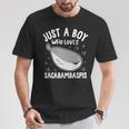 サカバンバスピスの面白い魚ミームが大好きなジャスト・ア・ボーイ Tシャツ 面白い贈り物