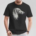 サルーキ 犬 モチーフ ペットアート サルーキ Tシャツ 面白い贈り物