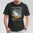 シュレディンガーの猫指名手配教授 科学物理教師 Tシャツ 面白い贈り物