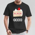 ショートケーキ『スイーツ ポップ』苺 イチゴのケーキ お菓子 おやつ 面白い かわいい Tシャツ 面白い贈り物