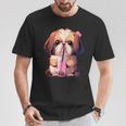 シーズー ボバティー バブルティー アニメ カワイイ 犬 Tシャツ 面白い贈り物