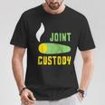 ジョイントカストディ マリファナウィード Tシャツ 面白い贈り物