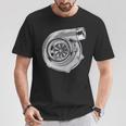 チューニング ターボチャージャー モータースポーツ 車好き 車 ターボ エンジン Tシャツ 面白い贈り物