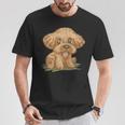 トイプードル かわいい いぬ 子犬 ペット おもしろ 動物 イラスト Tシャツ 面白い贈り物