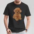 トイプードル 犬種 ミニプードル 子犬 Tシャツ 面白い贈り物