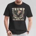 トランプ 2024 テイク・アメリカ・バック トランプ大統領 Tシャツ 面白い贈り物