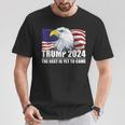 トランプ 2024年 イーグル アメリカ国旗 ドナルド・トランプ選挙 2024年 Tシャツ 面白い贈り物
