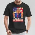 ドナルド・トランプ 中指 バイデン ハリス アメリカ 共和党員 Tシャツ 面白い贈り物