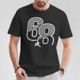 ナンバー68 スポーツジャージ 68 誕生日 Tシャツ 面白い贈り物
