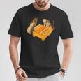 ネコ 猫 将棋 面白いtシャツ 面白い 服 おもしろ グッズ ネタ ウケ狙い メンズ 棋士 おもしろグッズ Tシャツ 面白い贈り物