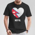 ネパール国旗シャツ Tシャツ 面白い贈り物