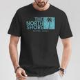 ノースショア ハワイ ヤシの木 ビンテージスタイル Tシャツ 面白い贈り物