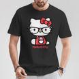 ハローキティ Usデザイン メガネ Tシャツ 面白い贈り物