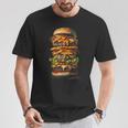 ハンバーガー チーズバーガー ファーストフード愛好家 食通 ギフト Tシャツ 面白い贈り物