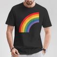 ハーフレインボー Roygbiv カラフルラッキーレインボー Tシャツ 面白い贈り物