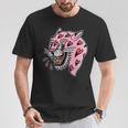 パンサーピンク×ハートラブトラディショナルフラッシュ Tシャツ 面白い贈り物