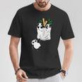 パンダのポケットに入ったパンダ Tシャツ 面白い贈り物