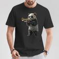 パンダトランペット Tシャツ 面白い贈り物