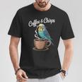 ヒップスター セキセイインコ コーヒー セキセイインコ Tシャツ 面白い贈り物