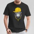 ヒップホップ ゴリラ ラッパー Tシャツ 面白い贈り物