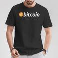 ビットコインbtcロゴ暗号トレーダーマイナーホドルムーンフリーダムギフト Tシャツ 面白い贈り物